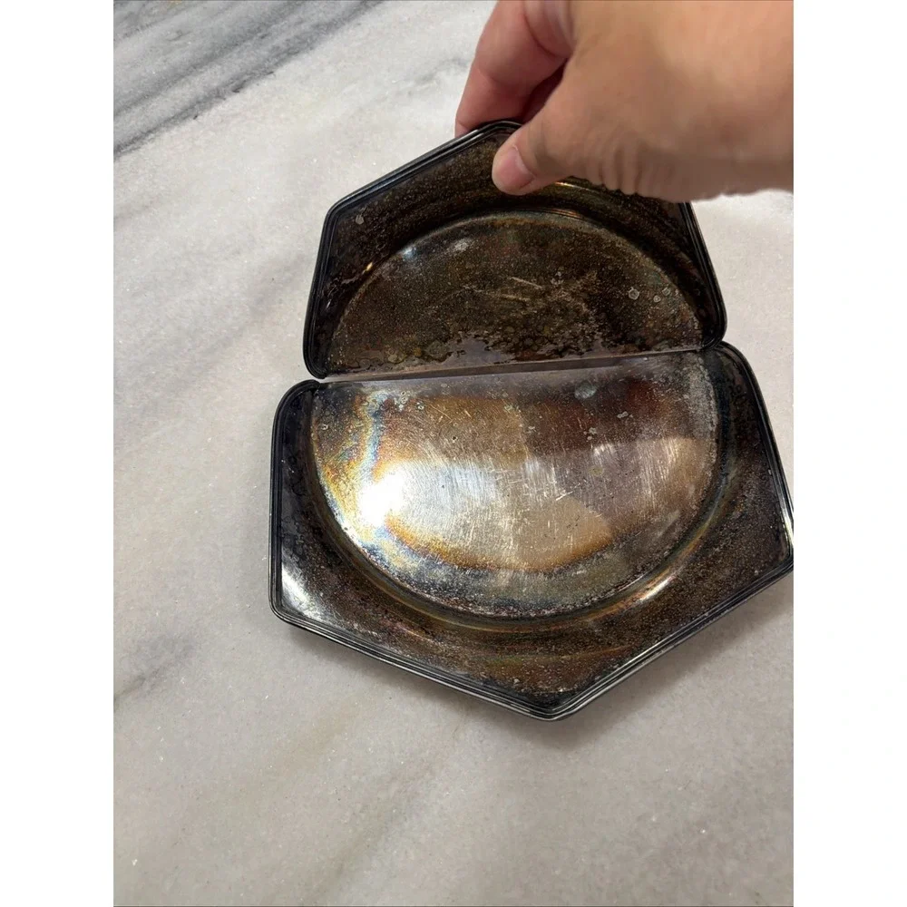 Vintage Silver Plated Butlers Crumb Catcher Superior EPNS Made  In US OLA002